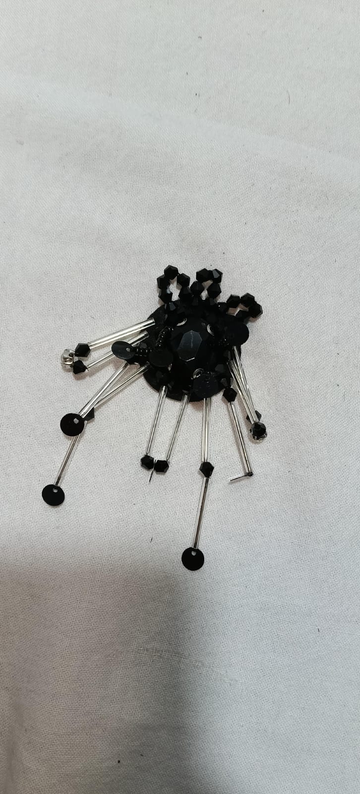 ✨ Black Crystal Burst Embellishments – Pack of 5